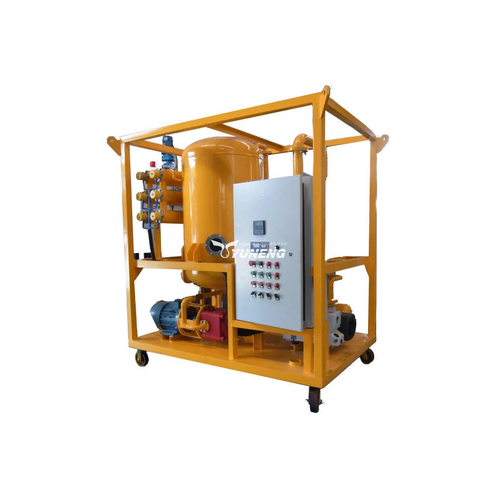 High Vacuum Transformer Oil Purification Treatment Machine mounted on mobile trailer with weather-proof canopy