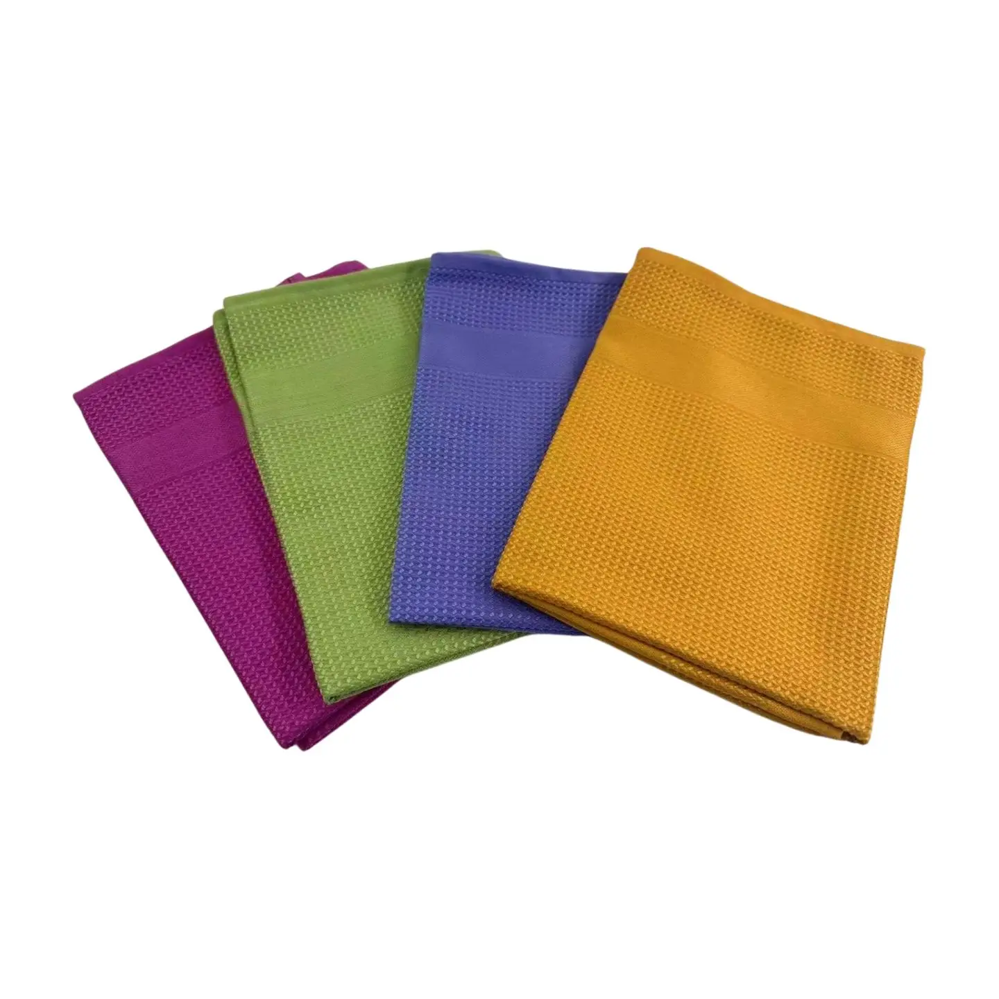 Wholesale Price Quick Dry Car Washing Towels Skin-Friendly Microfiber Waffle Weave Towel For Kitchen Cleaning