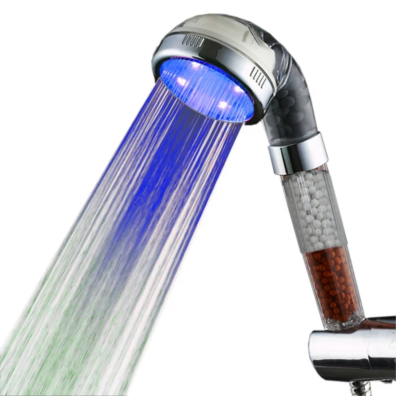 3 colors Light Color led temperature shower panel 8008-B22-1