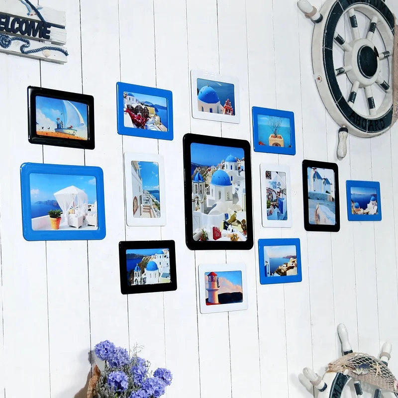 Refrigerator Magnets Decoration Custom Magnetic Family Picture Photo Frames Set