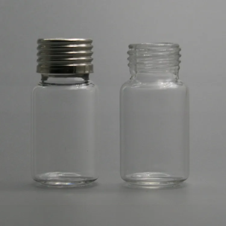 Factory Price 10ml transparent spiral storage bottle Laboratory sample bottle