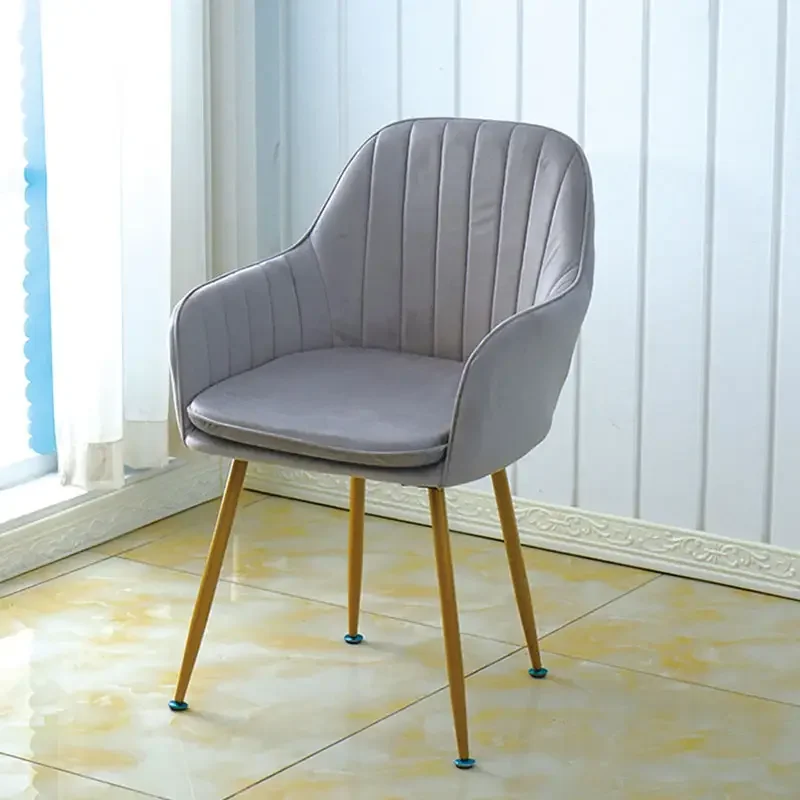 Дешевая мебель для гостиной бархатное кресло со средней спинкой позолоченные ножки отдыха