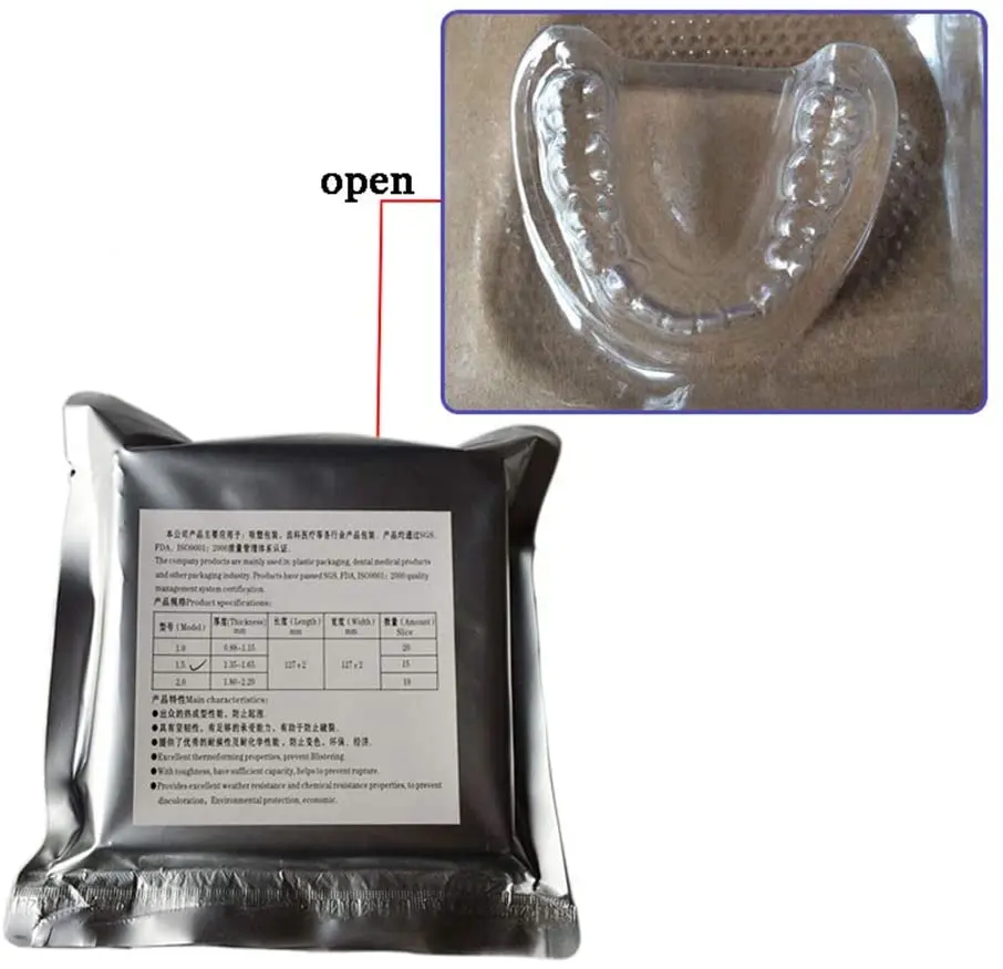 High Quality Mouth Cavity Mould Slice Dental Material 1.5MM Hard Vacuum Forming Plate Matrix Bands