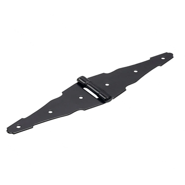 Garden Fence Gate Farm Gate Heavy Duty Steel Strap Hinge Ornamental Gate Hinges With Bushings