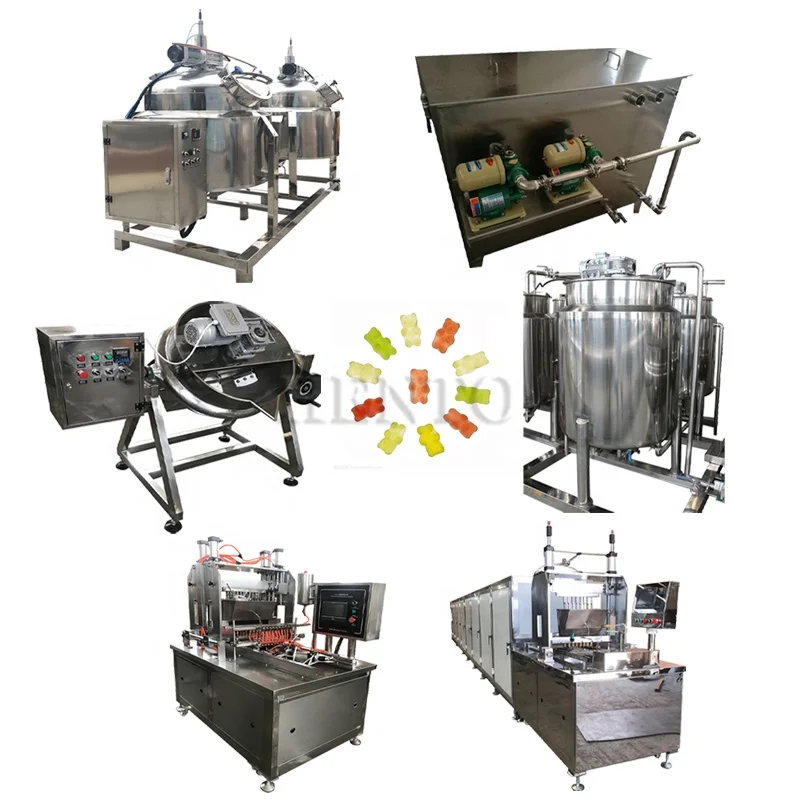 High Efficiency Soft Gelatin Candy Pouring Making Machine for Sale