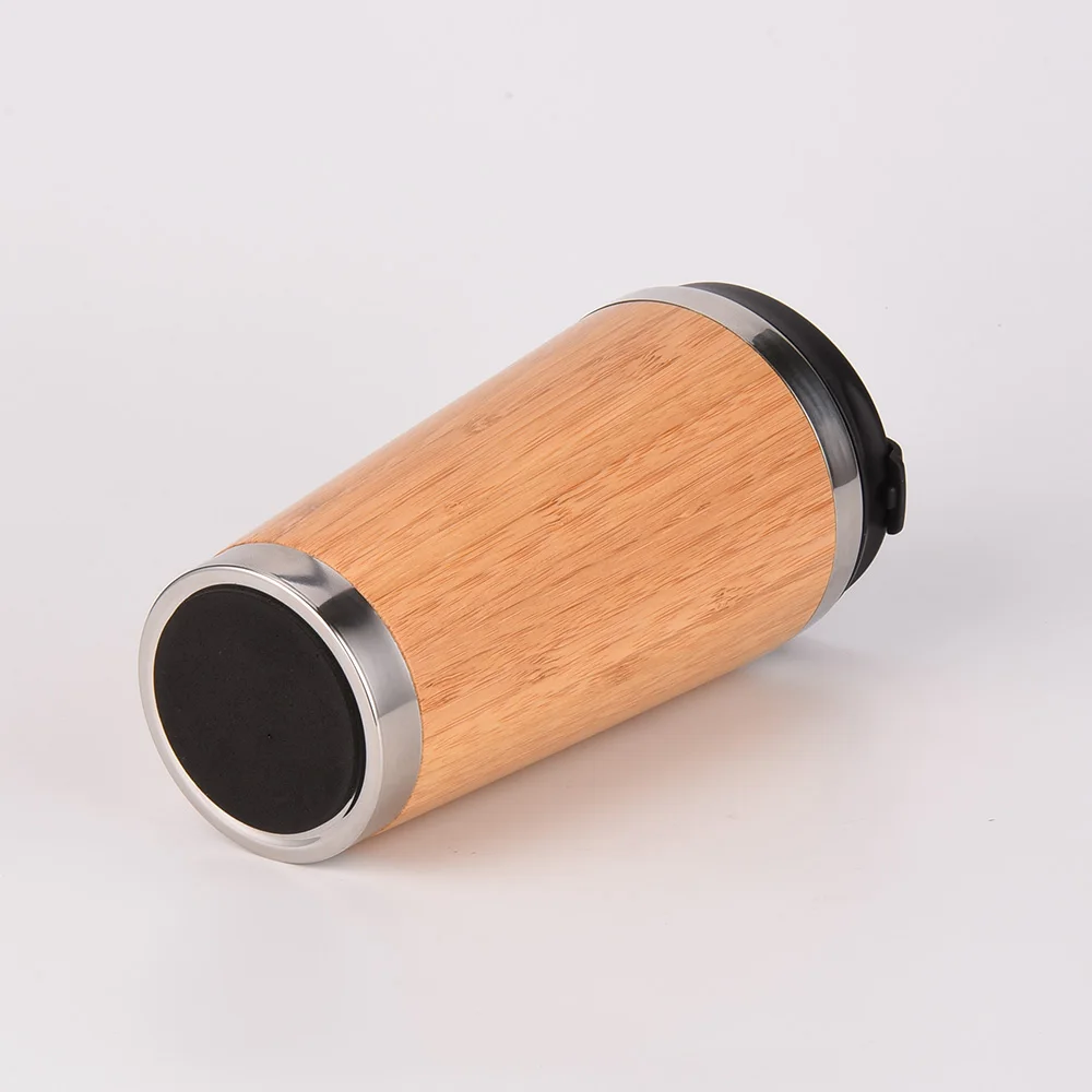 Eco Friendly Bamboo Fiber Travel Mug Sustainable Stainless Eco-Friendly Wood Bamboo coffee Travel Tumbler Mug
