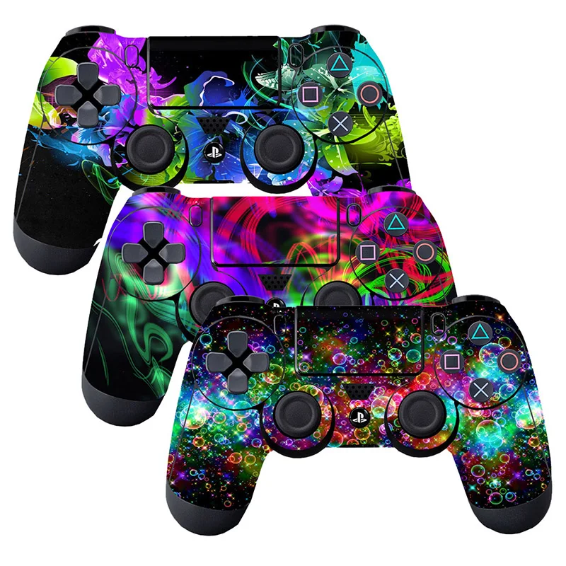 3 шт./лот Красочные Защитная пленка наклейка для PlayStation 4 PS4 контроллера геймпад наклейки крышка игровые аксессуары