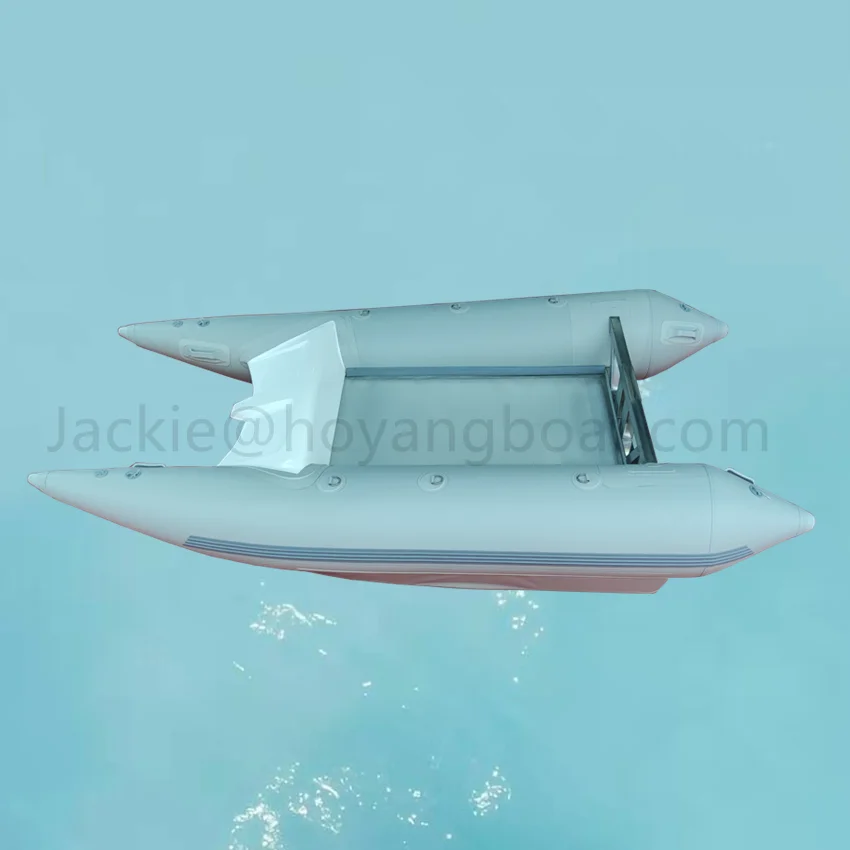 3.35m High speed engine catamaran boat inflatable remote control