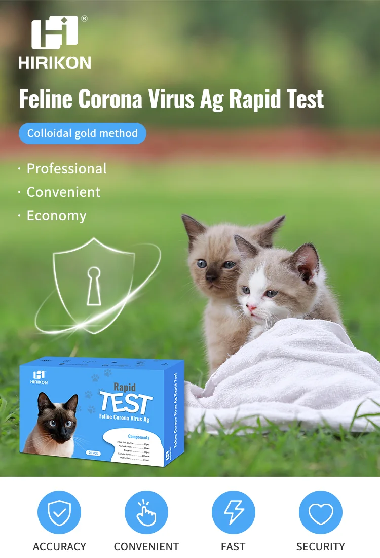 Hirikon Cat Corona virus Antigen Rapid Test Kit OEM Service Offered