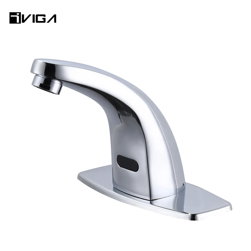 Бесконтактный автоматический смеситель для ванной комнаты горячей и холодной воды с инфракрасным датчиком