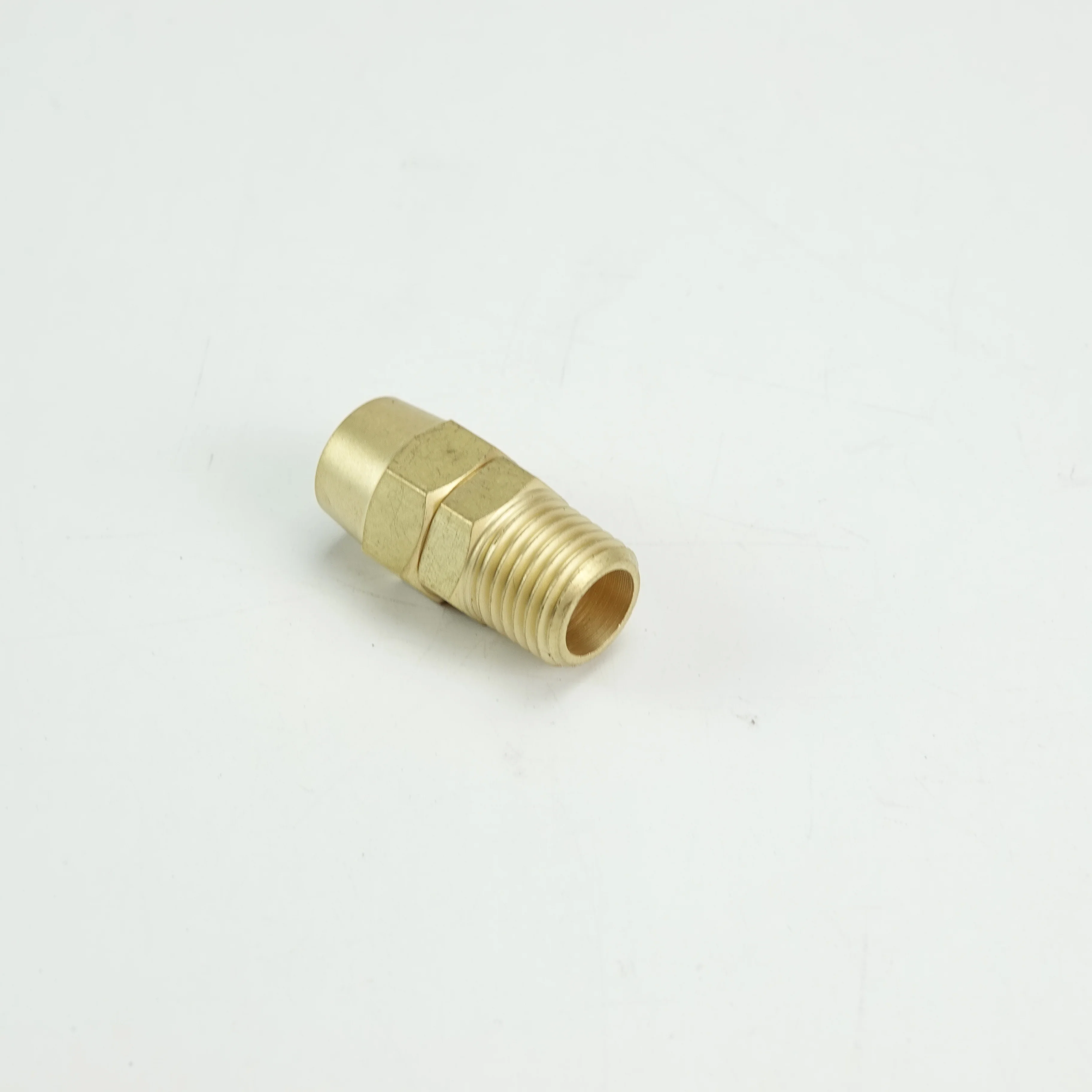 Tracheal joint rotating connector 360 degree brass with spring guard ball type for pu hose