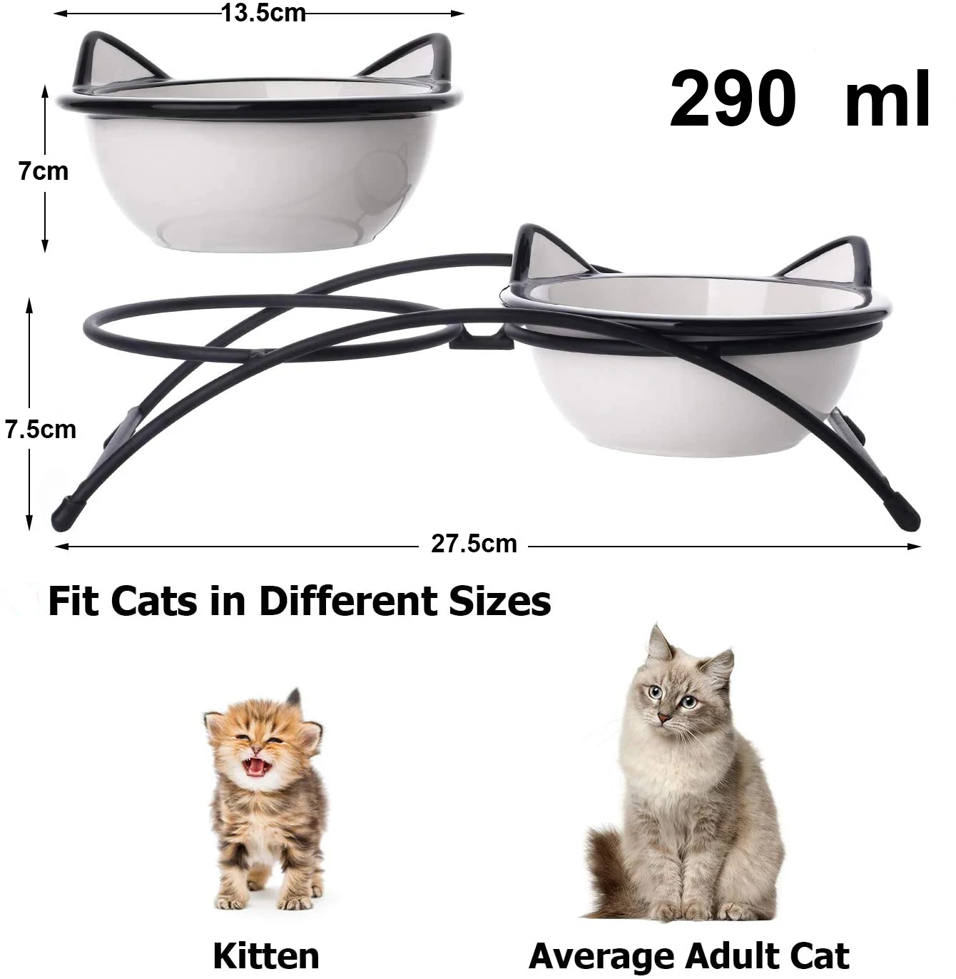 
Bright Plus Quality-Assurance Dog Cat Bowl Fashion Feeding Water Feeder Ceramic Pet Bowl 