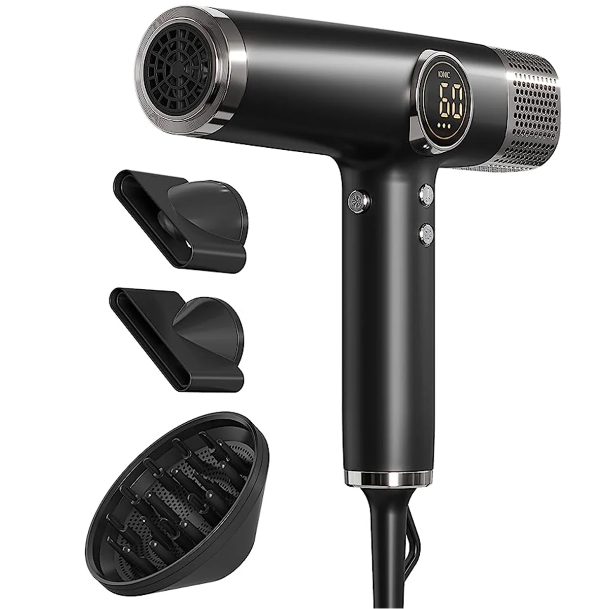 Professional 110,000 RPM brushless high speed hair dryer Negative Ionic 1800W BLDC Fast Drying blow dryer with Magnetic Diffuser