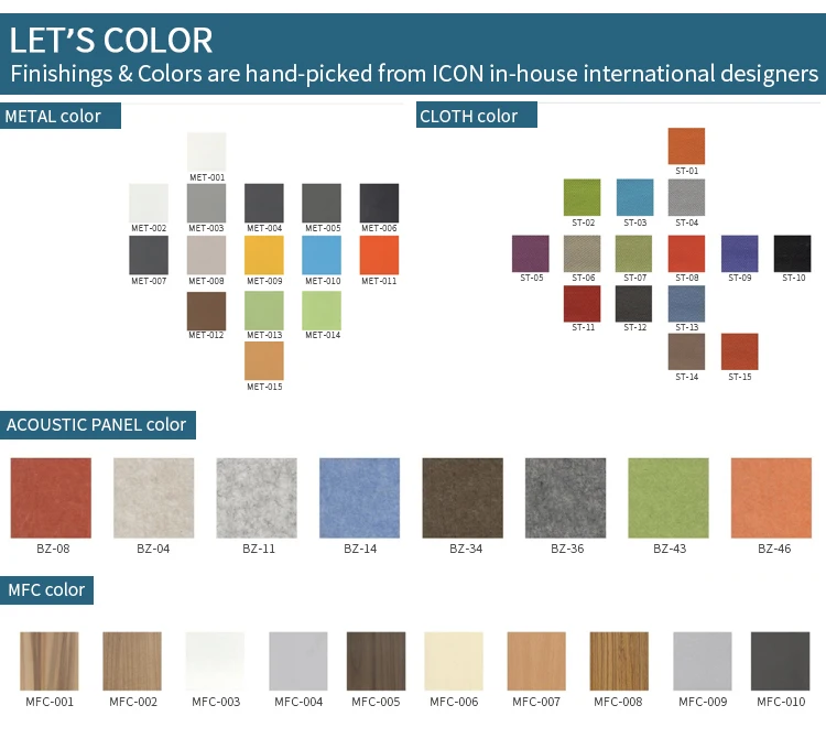 office building material partition wall panels modular call center screen  Acoustic workstation