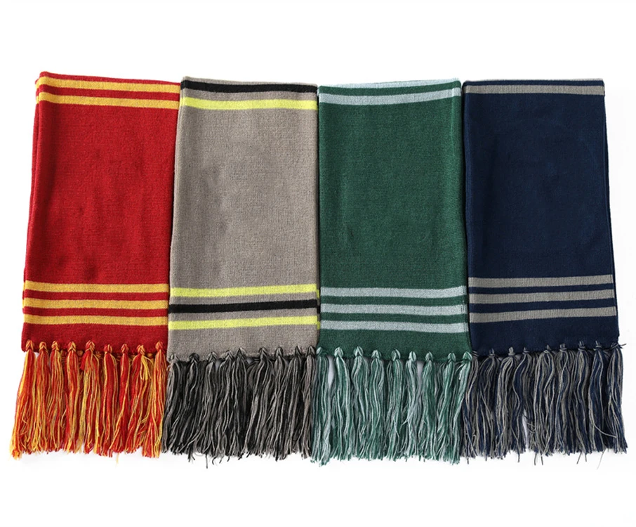 Buy Cosplay Scarf Props Christmas Halloween Scarf Products Custom Magic School Jacquard Scarves