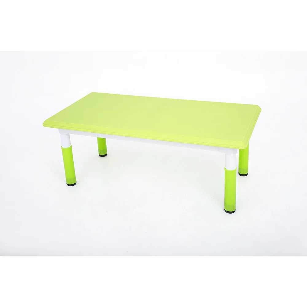 Kindergarten children plastic table and chair set colorful school furniture children adjustable study table and chair for sale