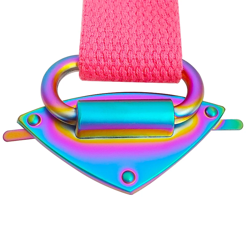 Wholesale Zinc Alloy Various Color Metal Key Chain Snap Hook Bag Parts Metal Label Buckle