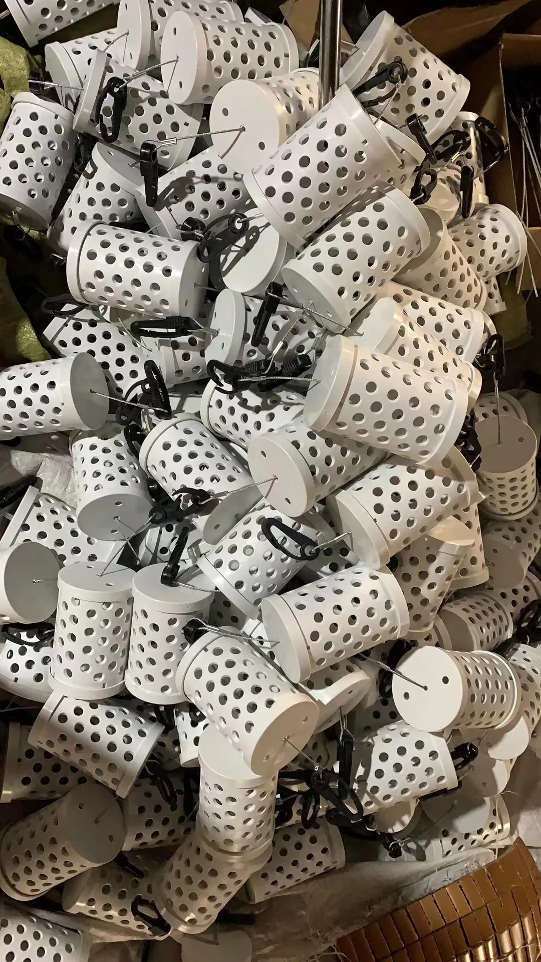 Direct factory manufacture Bait cage Seal Proof Bait Cage Rigid PVC Tubing fishing bait holder