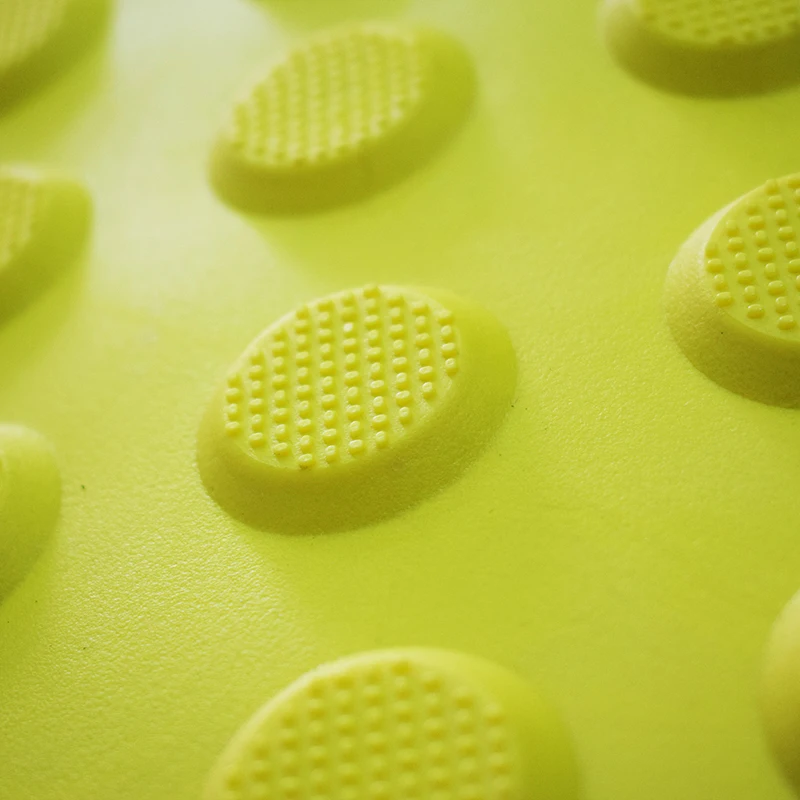 standard PVC 300x300 mm Rubber Floor Mat Tactile Paving Indicator Tiles