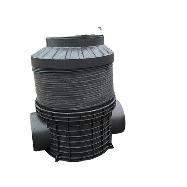 Municipal Drainage Black Drainage Water Coupling Plastic Manhole Inspection Chamber