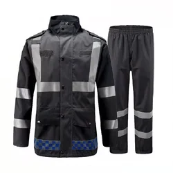 Hot Sale High Visibility Construction Security Hi Vis Safety Reflective Jacket New Design Safety Jacket hoodie pant raincoat