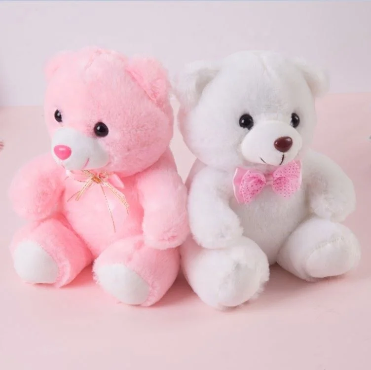 New 22cm Soft Night Glow Companion Doll Teddy Bear Plush Toy Light Up LED Teddy Bear