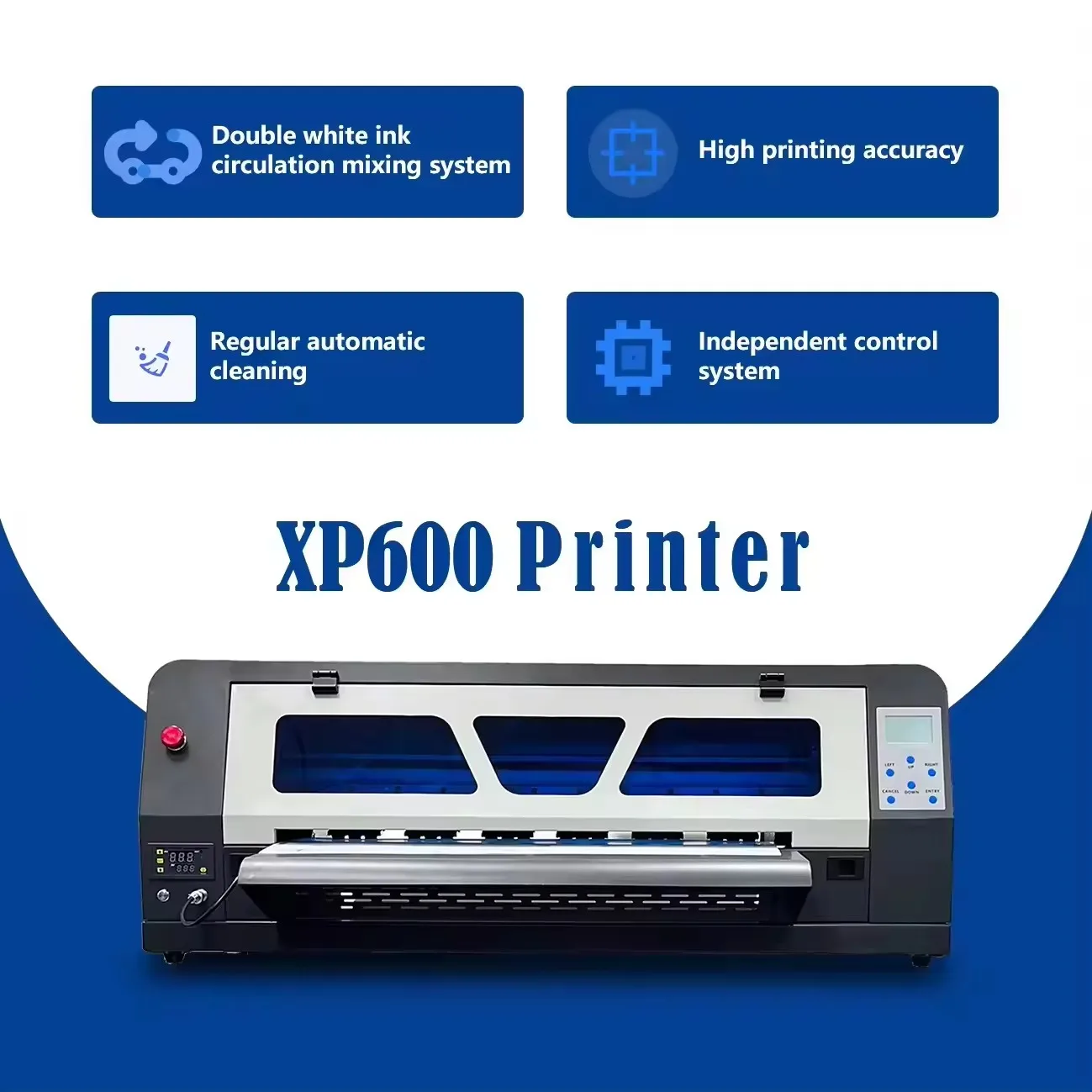 Mwei A1 70cm 60 Cm Dtf Printer Impresora With Dual I3200 Printhead White Ink Pump Circulation Powder Shaking Oven Machine