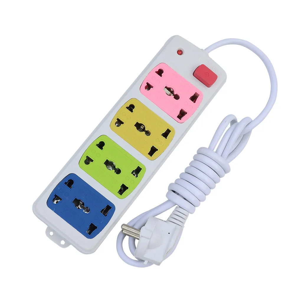 Электрическая удлинительная розетка переменного тока 13 а 6 контактов питания для настольной мебели штепсельная вилка европейского