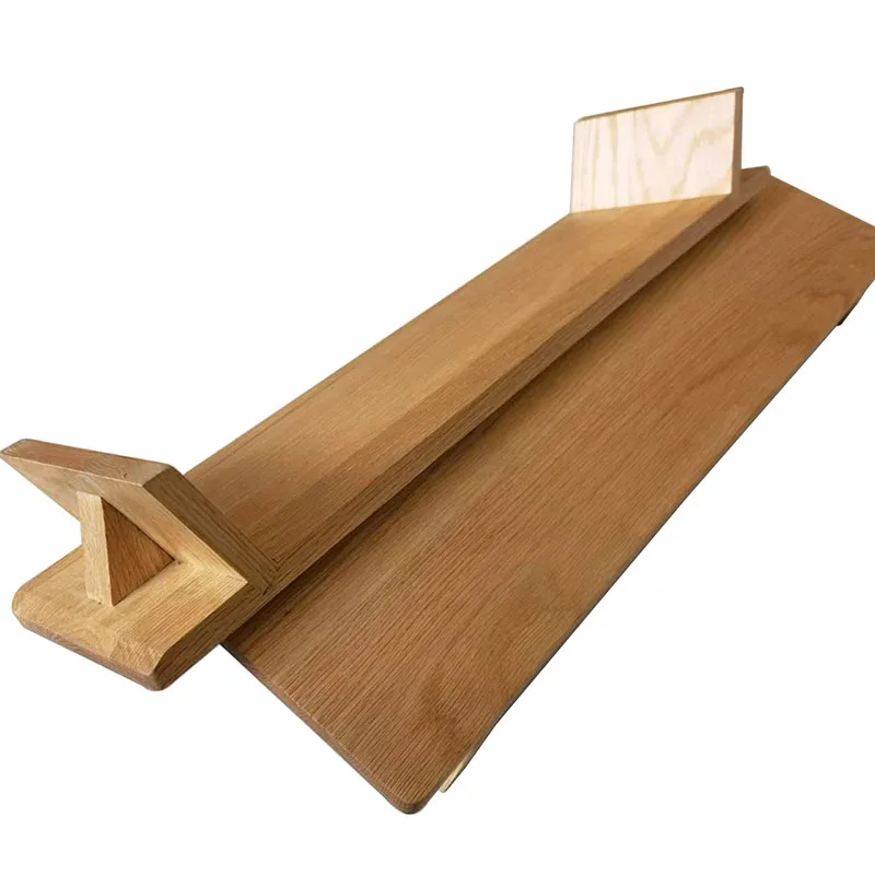 Custom Oak Wood Pedestal Stand Display Riser Cupcake Dessert Holder Countertop Dessert Serving Stand Tray