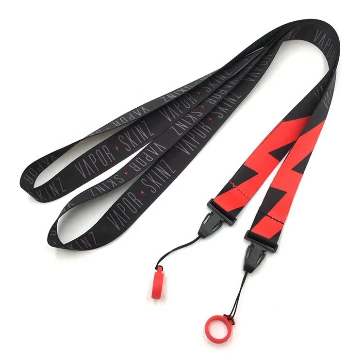 
Wholesale recycle material custom vape pen lanyard with ego ring 