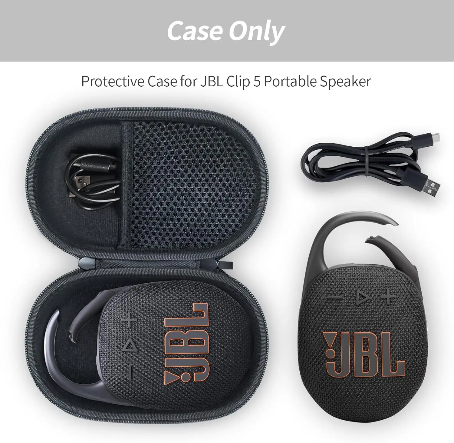 Небольшой портативный чехол для JBL клип 5 настраиваемый дорожная сумка Противоударный Водонепроницаемый Жесткий Eva идеально подходит многофункциональный