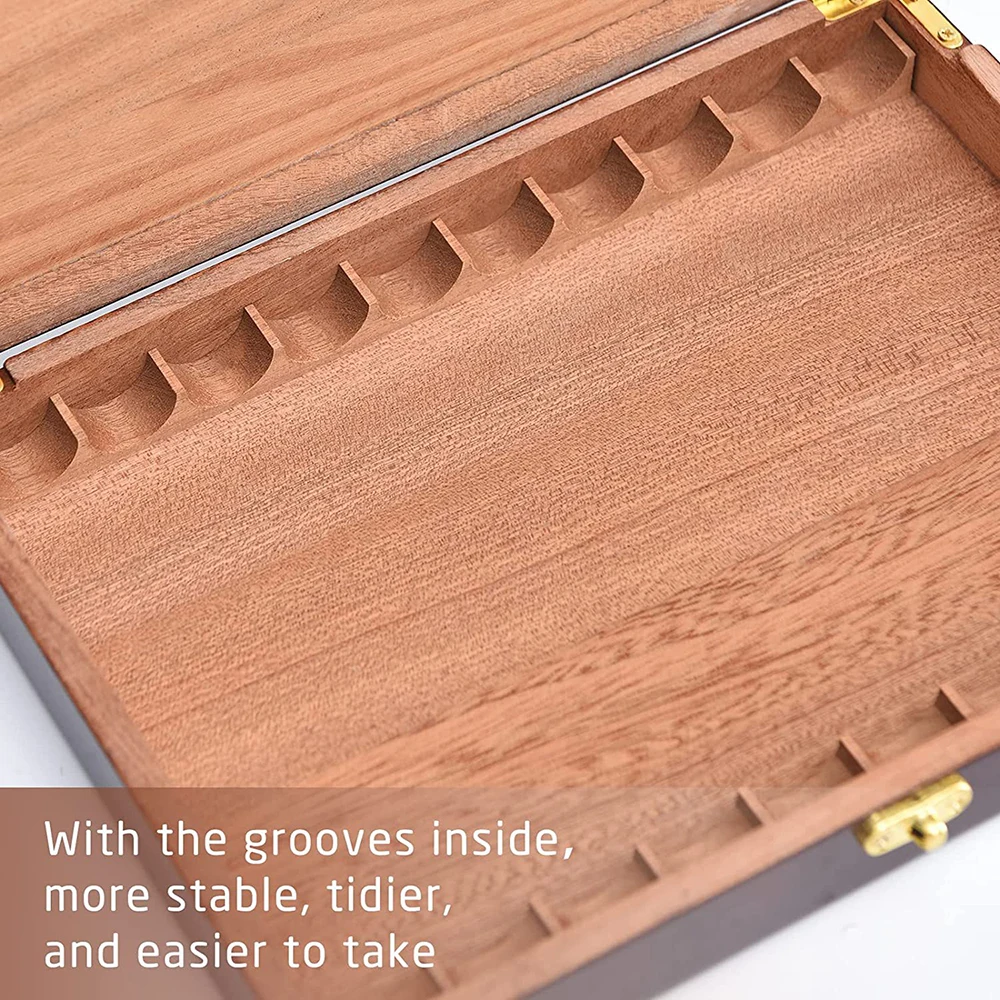 luxury Hot items cedar finished printing color flip lid crafts custom size ventilate solid storage wooden cigar boxes