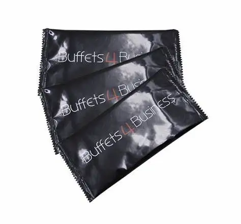 Customized disposable restaurant refresh towelette