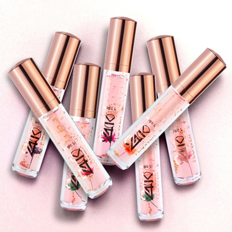  New Design Magic Lip Gloss Custom Logo Changing Clear To Pink Oil Longer
