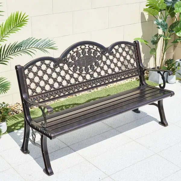 Outdoor table and chair courtyard leisure outdoor terrace combined garden outdoor cast aluminum iron waterproof balcony furnitur