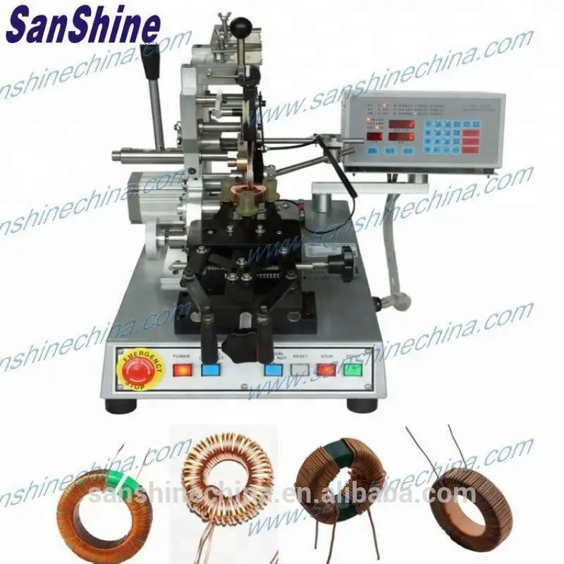 Belt type automatic toroid winder coil winding machine