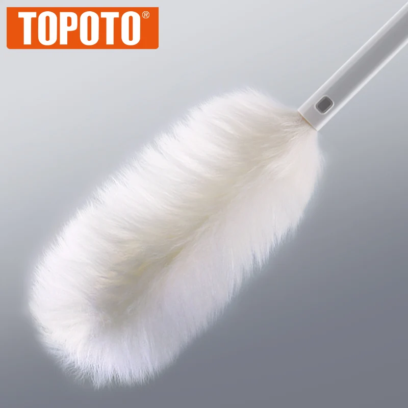 TOPOTO Premium 100% Lambswool Car Care Auto Cleaning Wool Dust Wheel Brushes Car Duster