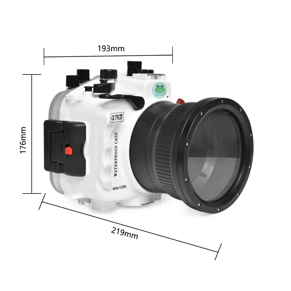 Seafrogs A7RIV  (16-35mm /28-70mm/90mm lens) Waterproof housing 40M diving camera case  for Sony A7RIV  A7 R-4