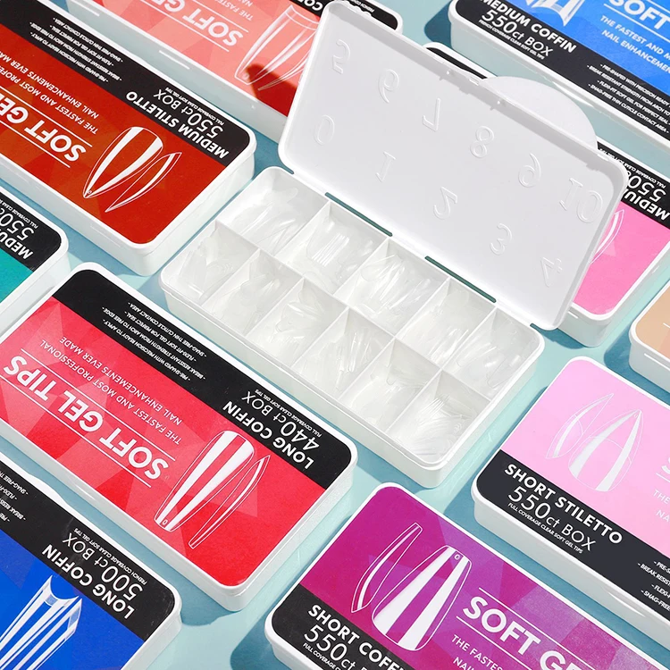 Soft Gel Tips Advanced Traceless Press On Nails Clear Nail Tip