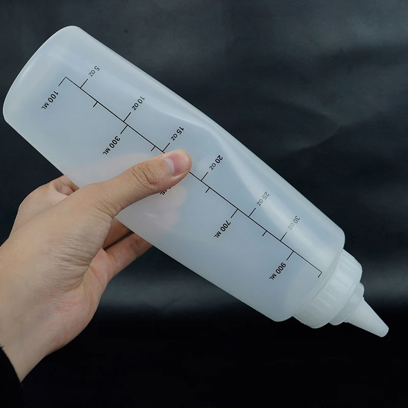 16oz 32oz Plastic Squeeze Bottle BBQ Sauce Chili Tabasco Soy Sauce Squeeze Bottle For Ketchup