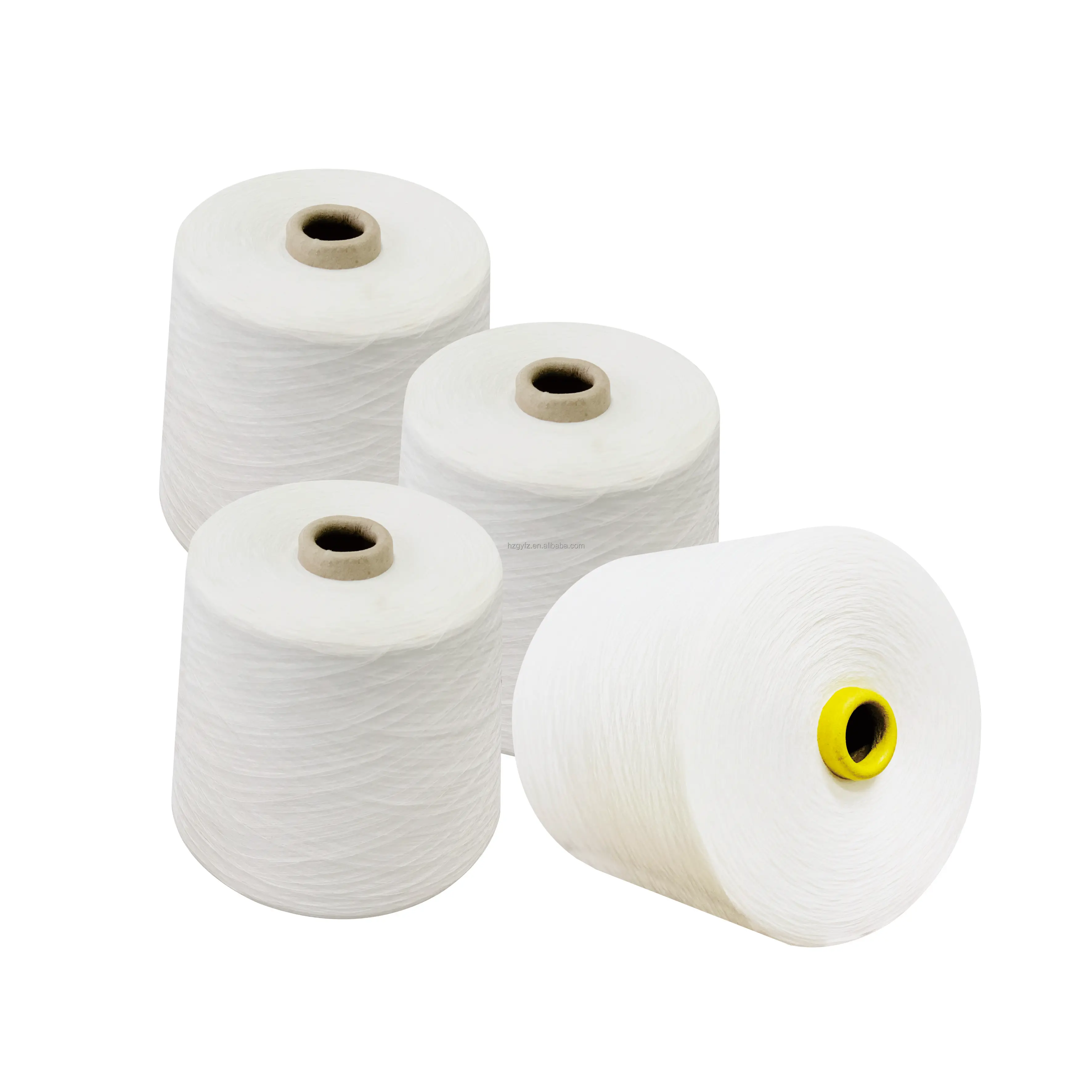 Cooperation with big brands 32s/1  CVC yarn 60/40 raw white MVS yarn