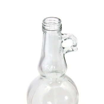 Hot Sale Clear Empty Classic 500ml Vinegar Cooking Oil Glass Maple Syrup Bottles with Loop Handle