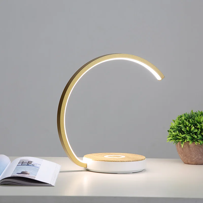 LED Table Desk Lamp 7W  Wireless Charging  Eye Protect Reading Light