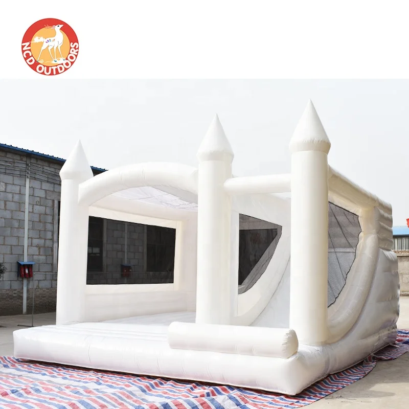 White House 15X15 With Slide Commercial 2021Fresh Style Balloon Inflatable Bounce Hous Jump Castle