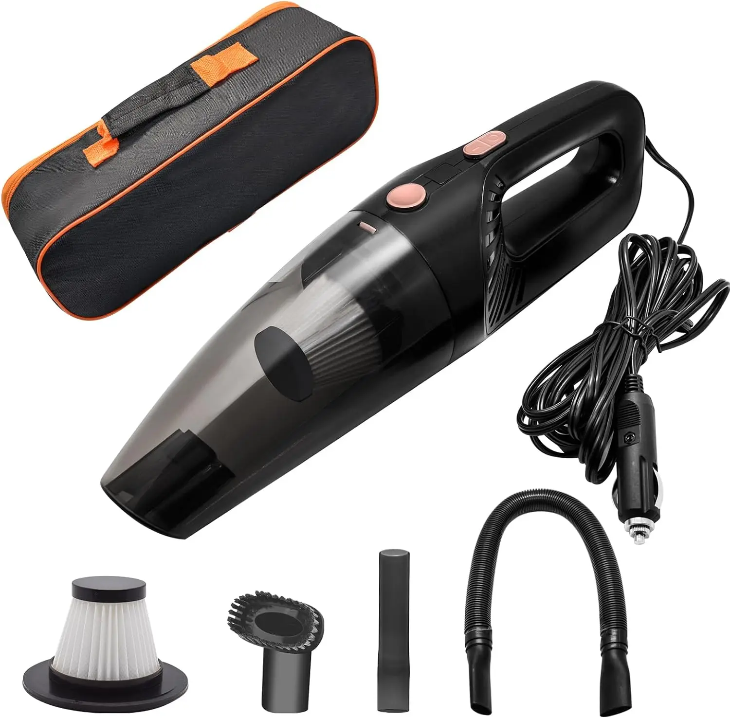 High Power Car Vacuum Cleaner DC 12V 120W Portable Handheld Car Vacuum for Car Interior Cleaning carpet cleaners