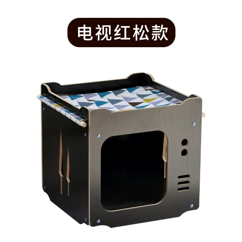 Cross-border factory direct sales cat hammock cat climbing frame closed cat litter