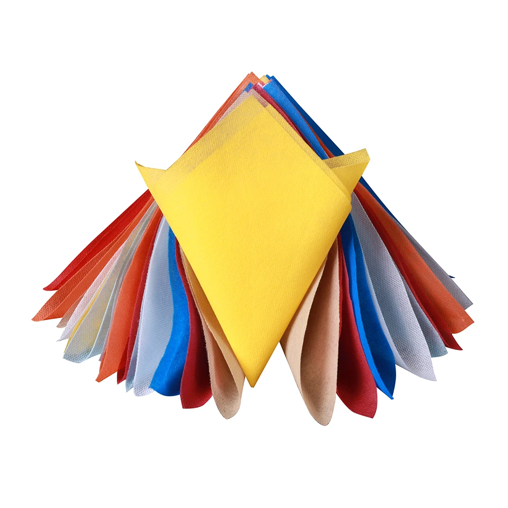 Non Woven Fabric Bag tie Interlining Spun bond Polypropylene non woven  color shopping bag production  material