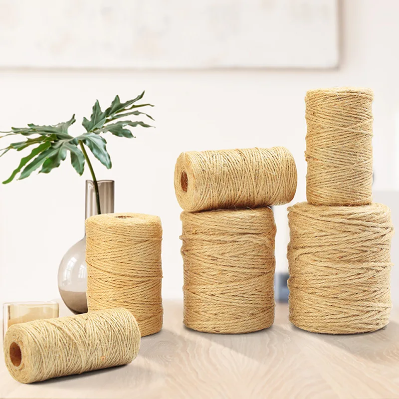 1mm-3.8mm Hand-woven Twine 100-meter Roll Wholesale Vintage Decorate Hemp Rope