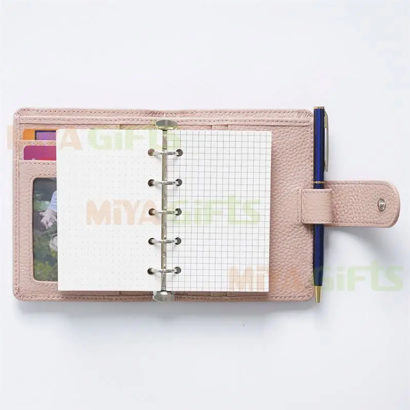 Milk a4 leather conference folder business pu leather portfolio book cover 128gsm