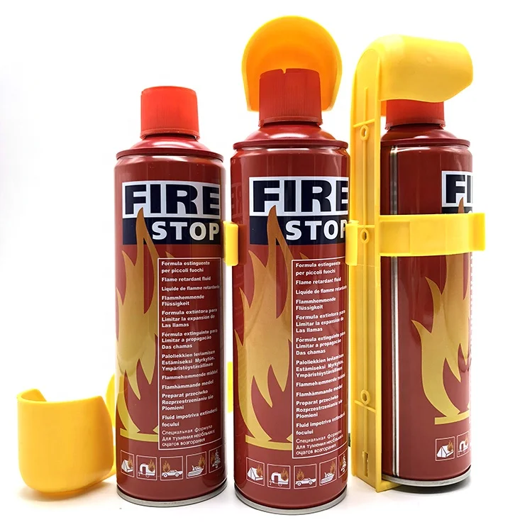 500ml Fire Stop Extinguisher Foam Spray with Holder for Car Household